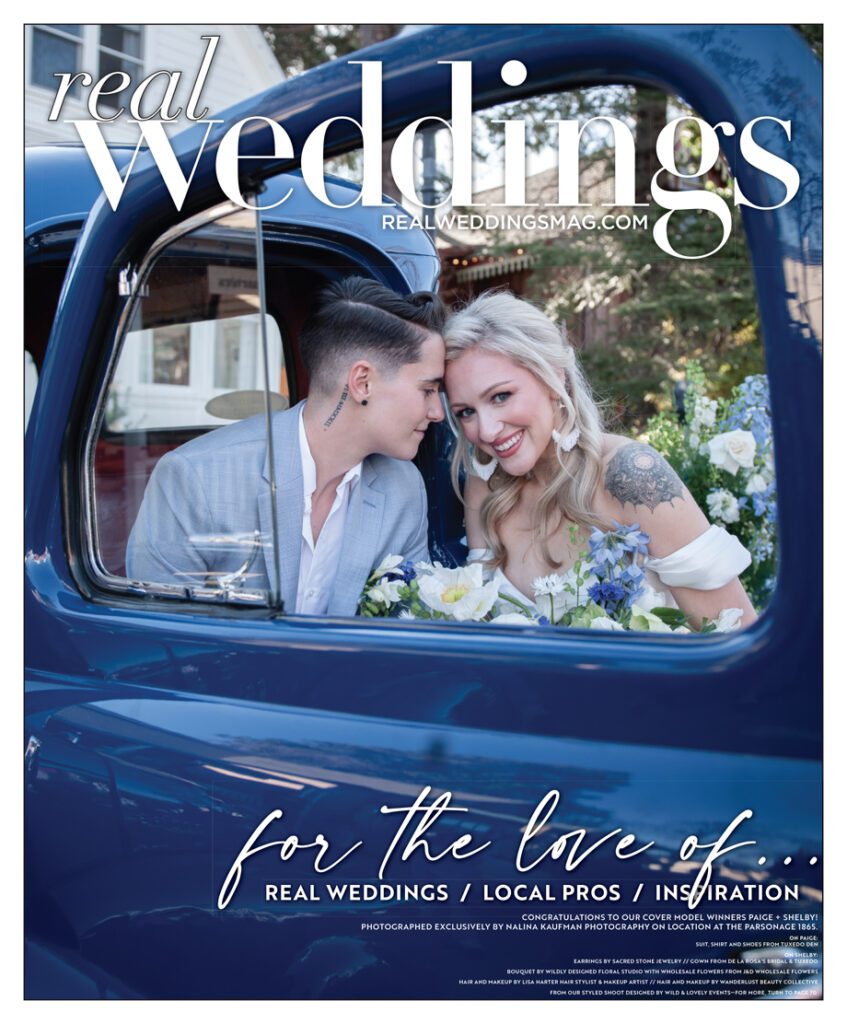 Real Weddings magazine J&D Wholesale feature